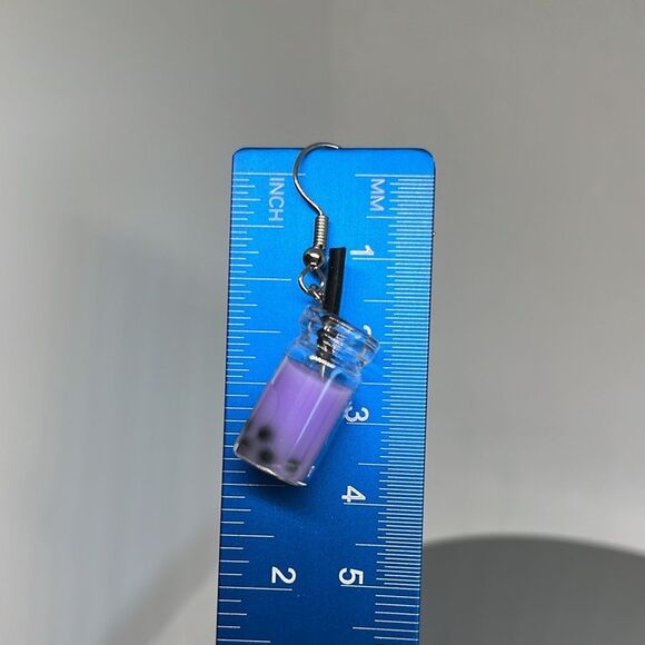 Colorful Bottle Drop Earrings - Picture 8 of 9